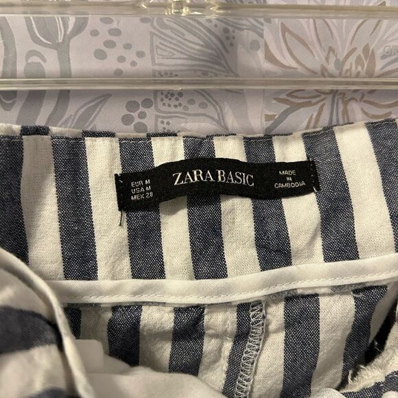 Zara Trafaluc Ultralight Wide Leg high waist Cropped Pants M - Picture 4 of 10